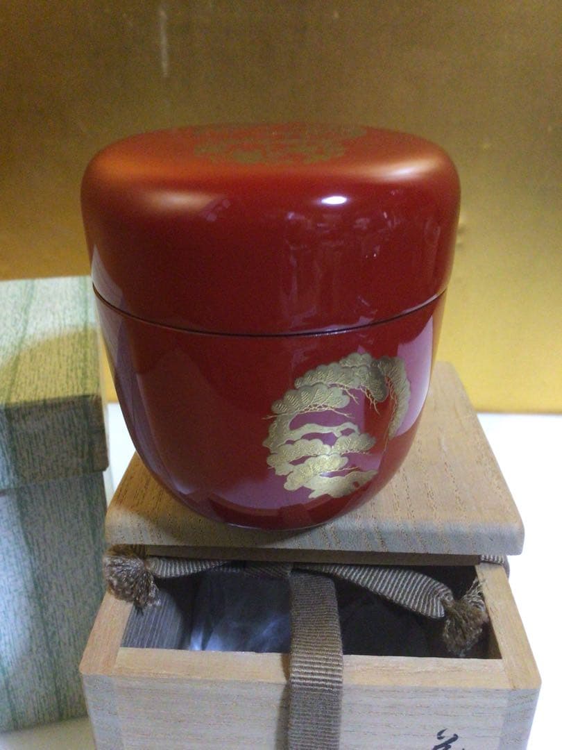 茶道具 棗 中村湖彩 共箱付き