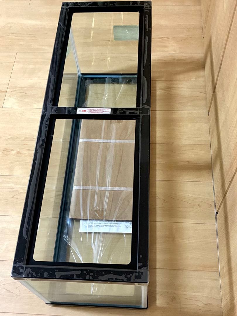 【新品】ガラス水槽 90cm 専用ガラス蓋2枚付き 未使用