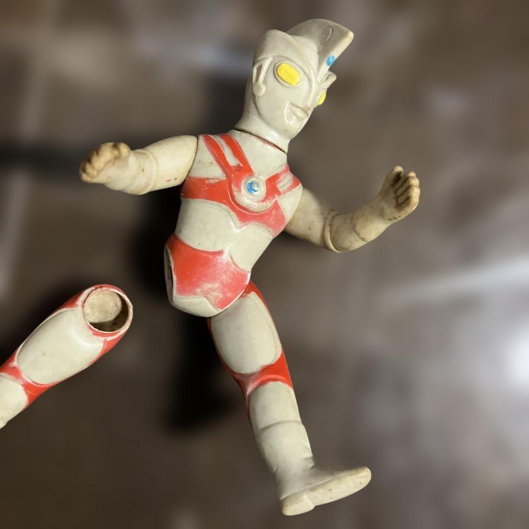 ウルトラマンA★ウルトラマンエース★当時物のソフビ★ブルマアク★稼働します有欠損