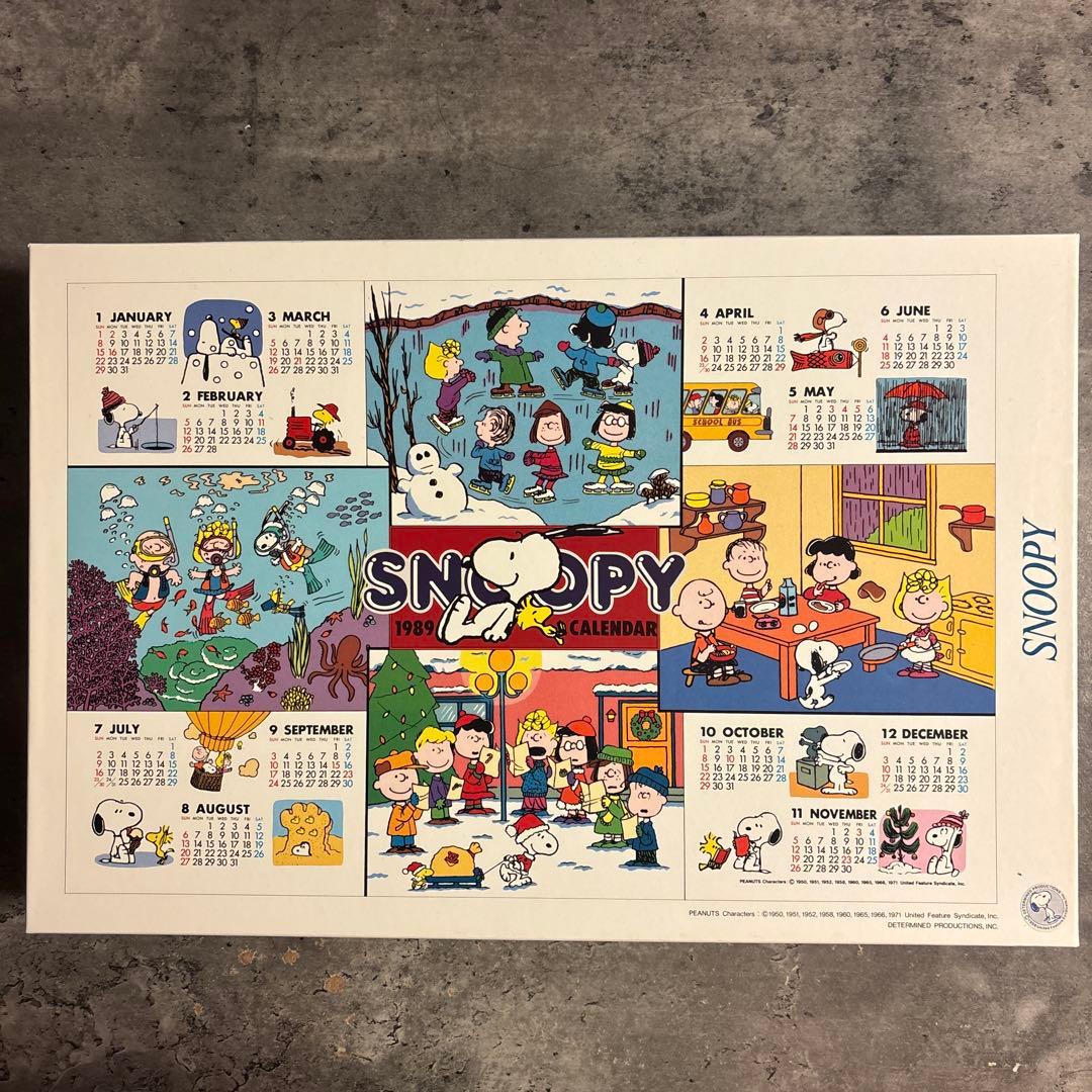 アポロ社 スヌーピー 1000ピース ジグソーパズル1989年カレンダー