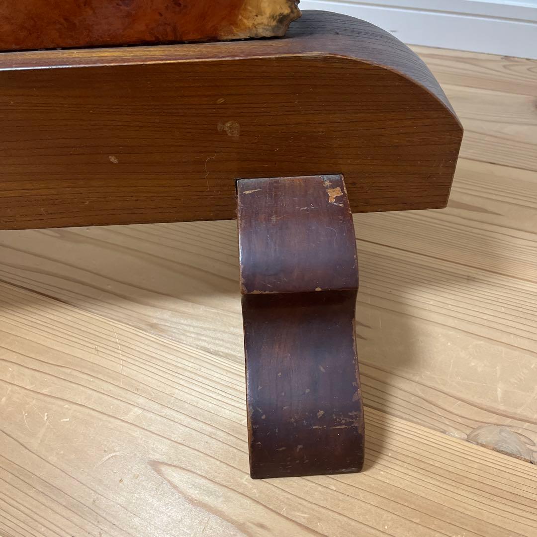 【希少】花梨瘤 衝立 一枚板 天然木 玉杢 花梨瘤杢 スタンド付）