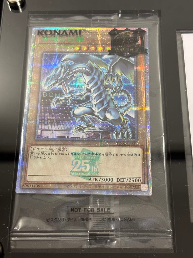 【2626】遊戯王　青眼の白龍　25th決闘者伝説　封筒、フレームセット