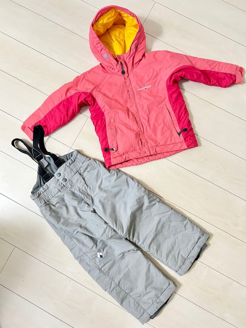 mont-bell 子ども用スキーウェア 上下セット