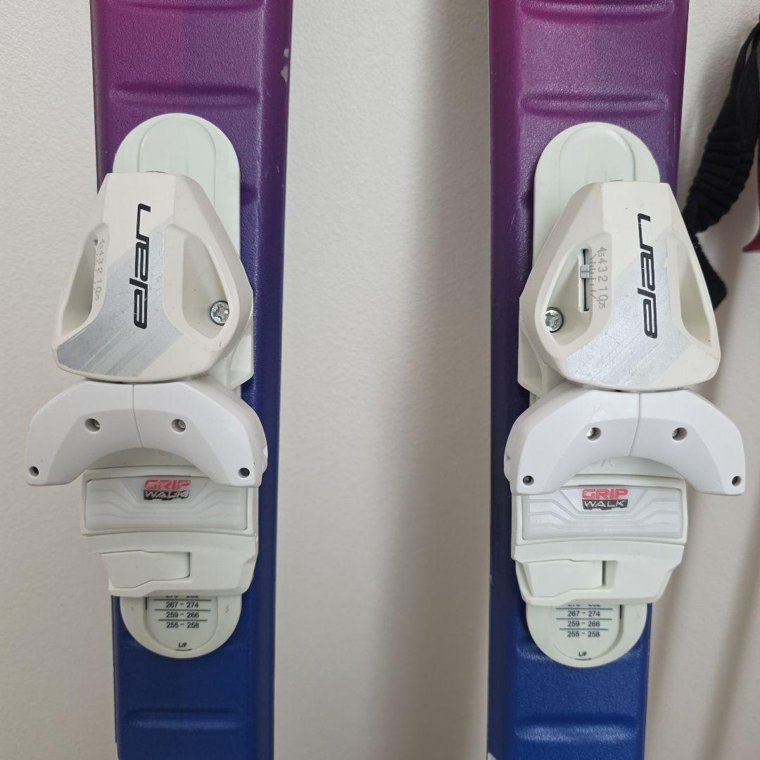 Elan 子ども用スキー 130cm 　ATOMIC　ストック90cm　セット