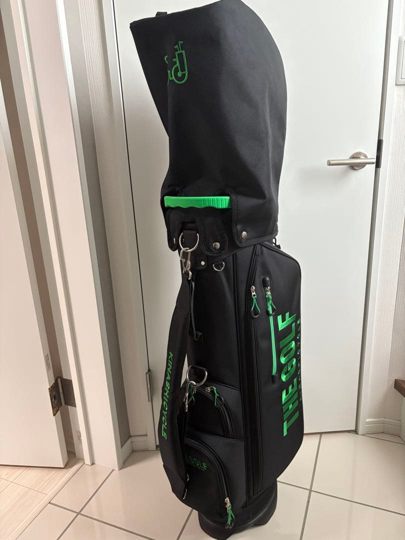 TIE GOLF 木梨サイクル キャディバッグ 黒/緑
