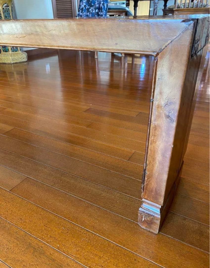 中国骨董家具 長椅子　無垢一枚板　飾り台オブジェ