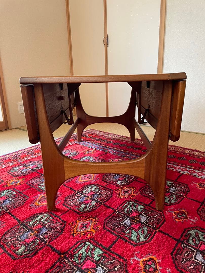 北欧 イギリス ヴィンテージテーブル チーク エクステンション 70b