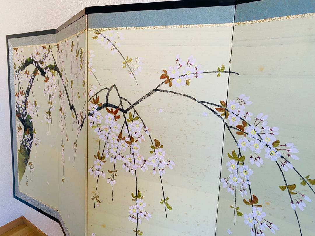 桜の屏風 190cm x 90cm 星山作