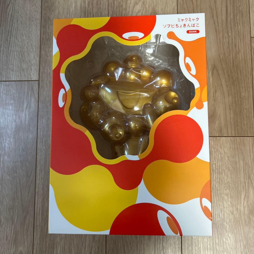 ミャクミャク貯金箱ゴールド