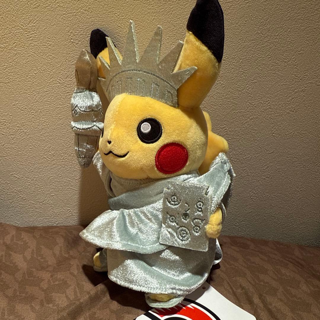 【送料込】ぬいぐるみポケモンピカチュウ自由の女神 ニューヨーク限定