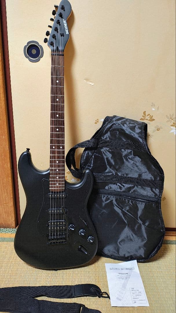 SELDER セルダー　ストラトキャスター　STC-04　全面ブラック仕様