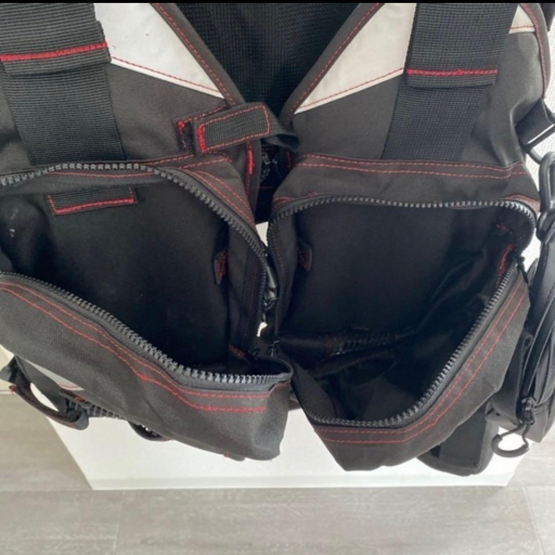 【美品】Zeake フィッシングベスト　レッド