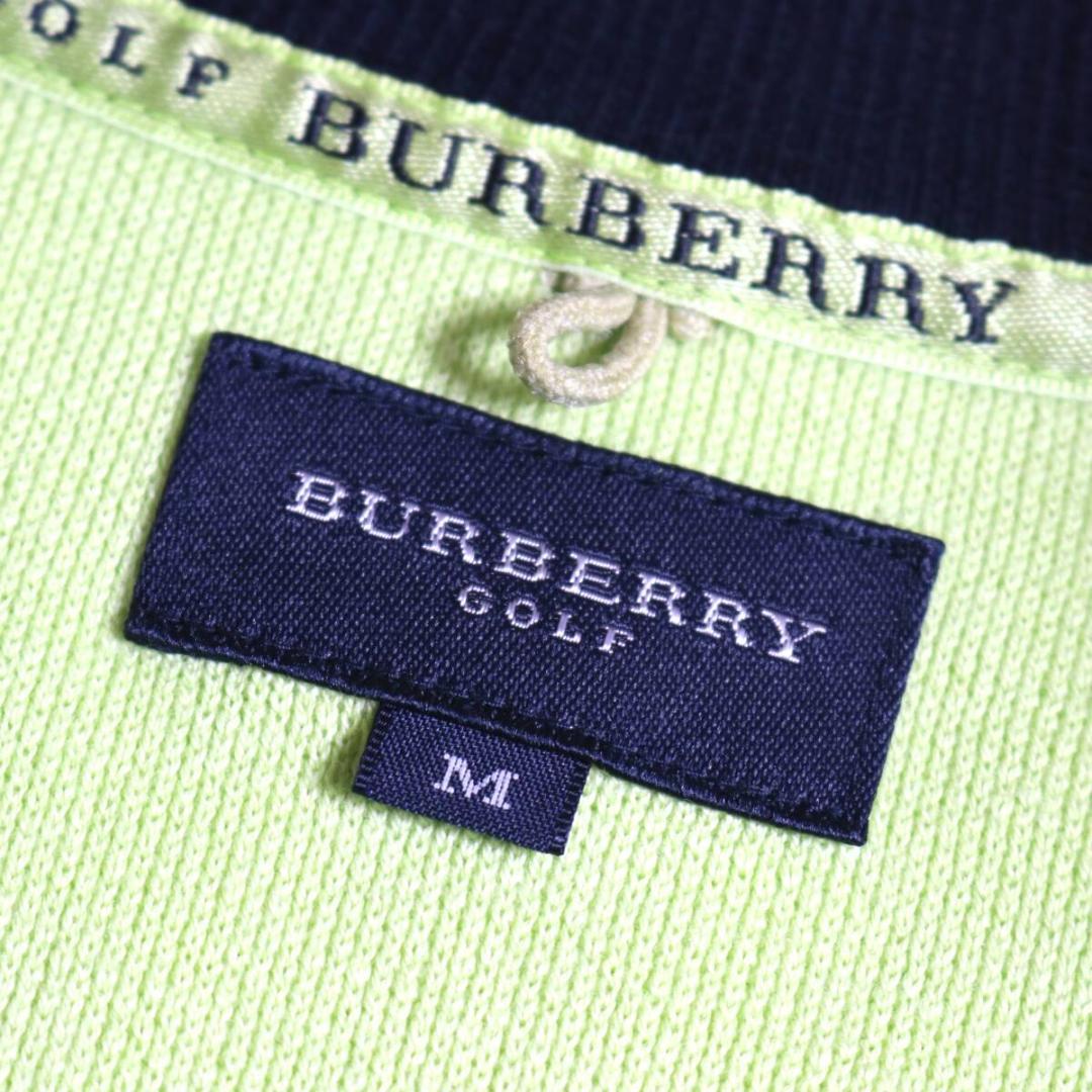 C1296 Burberry GOLF ハーフジップ ゴルフウェア 長袖 M