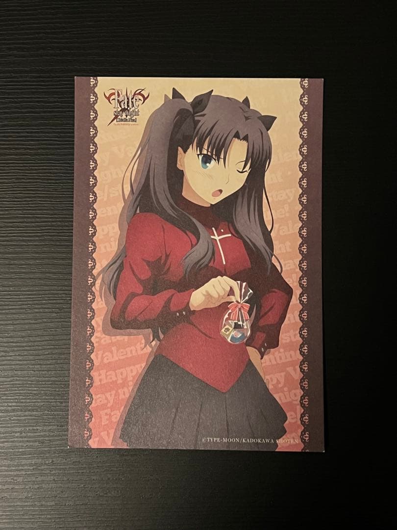 希少　Fate cafe DINING ホワイトデーイラストカード　遠坂凛