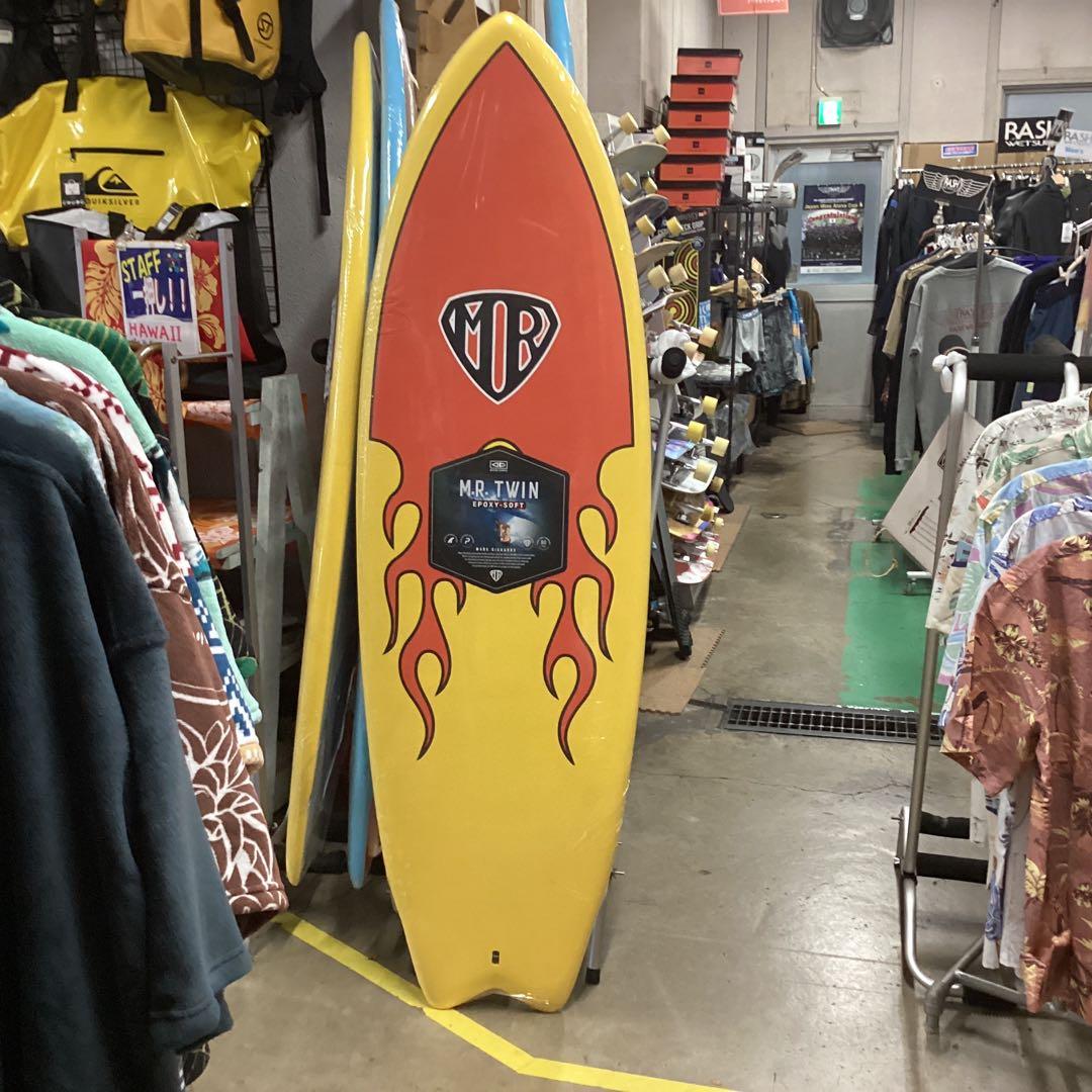 大特価新品MR ボード最速168cm5”6 展示品の為格安フィン付きオレンジx白