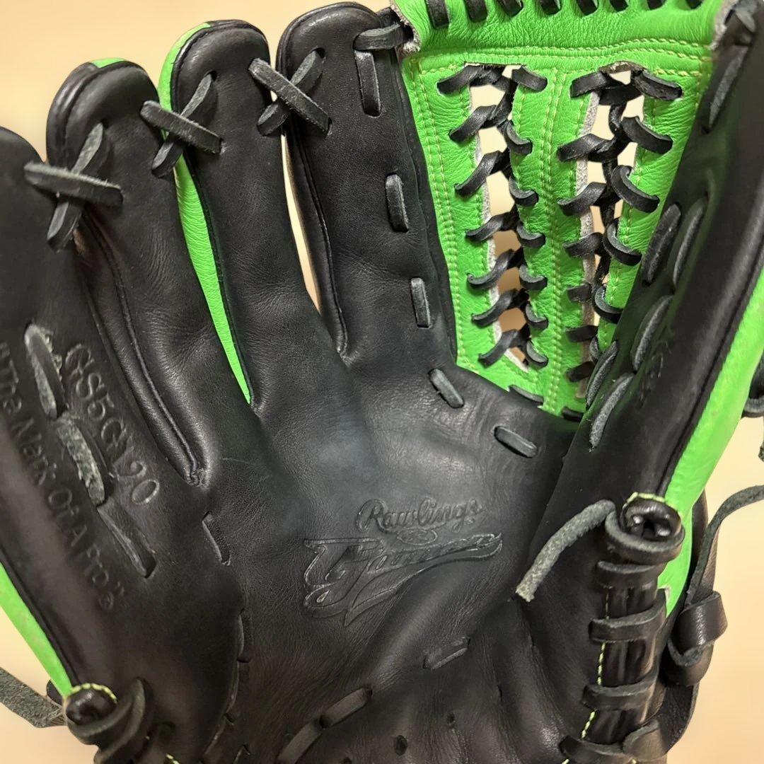 Rawlings 軟式グローブ 黒/緑