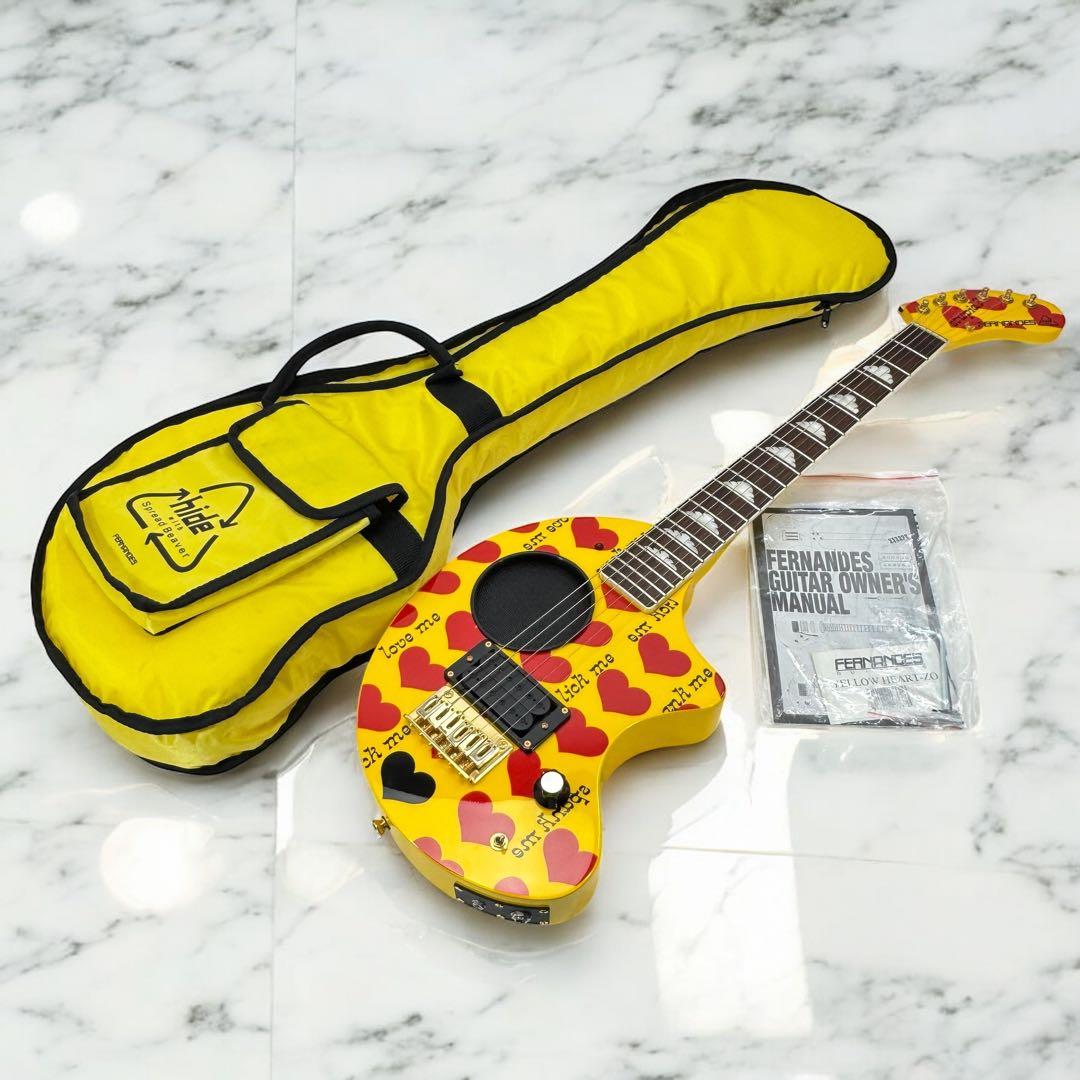 【美品】 FERNANDES フェルナンデス YELLOW HEART zo-3