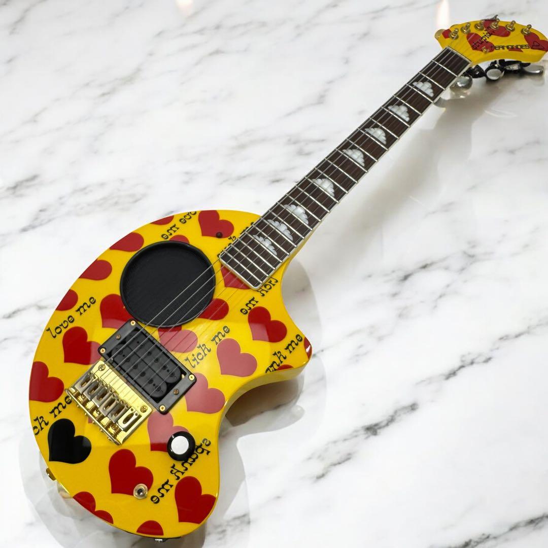【美品】 FERNANDES フェルナンデス YELLOW HEART zo-3