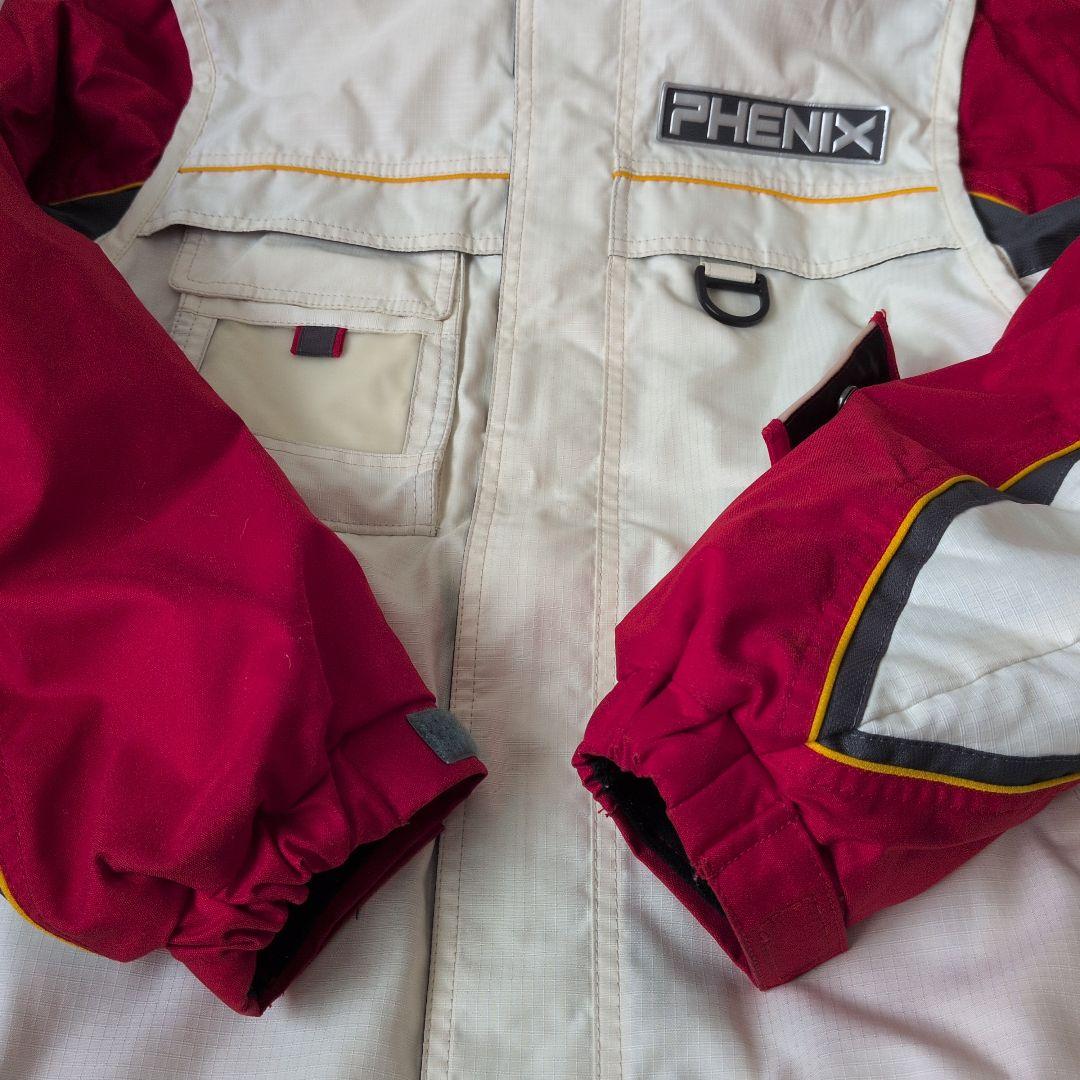 【美品】L9 PHENIX スキーウェア 上下セット MEN'S L 赤/白