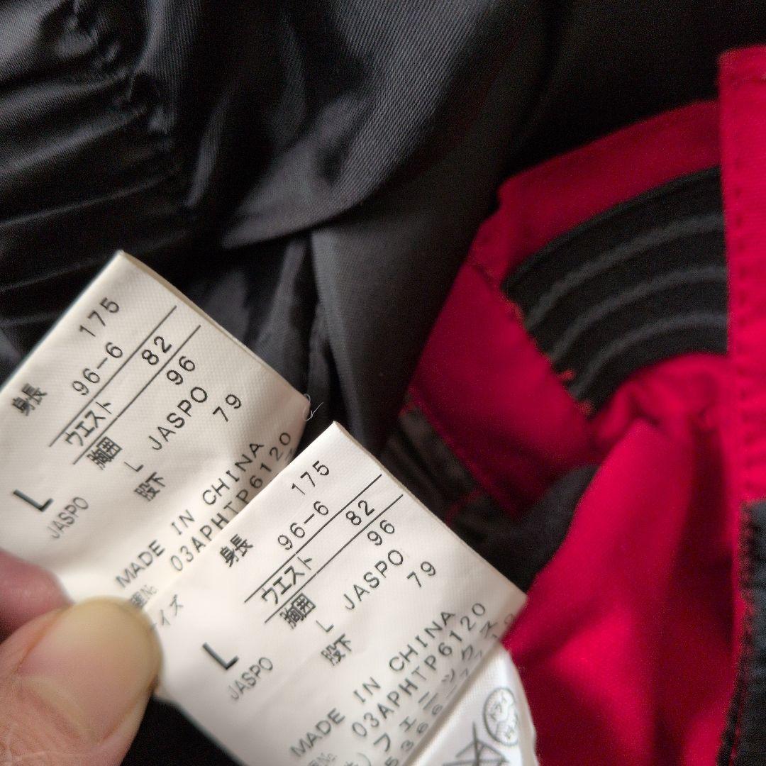 【美品】L9 PHENIX スキーウェア 上下セット MEN'S L 赤/白