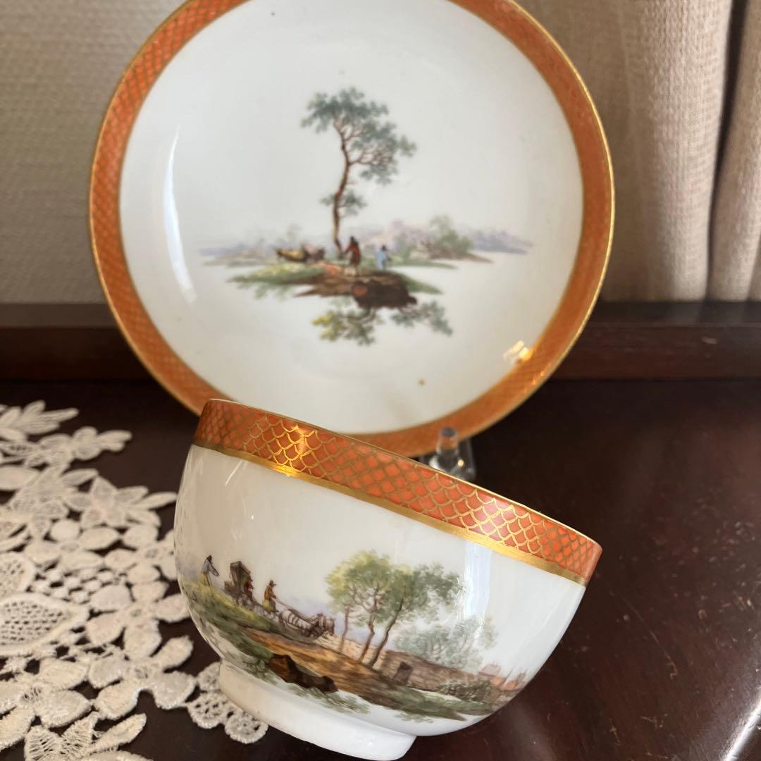 アンティークマイセン マルコリーニ期　ミニアチュールのCS