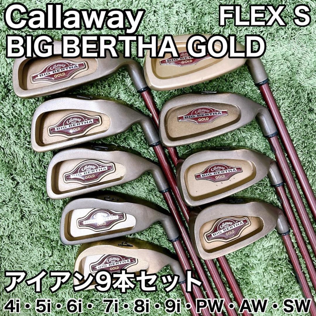 Callaway BIG BERTHA GOLD アイアン9本セット FLEXS