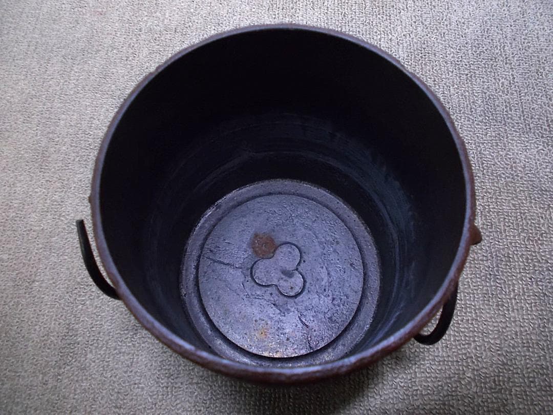 茶道具 人間国宝高橋敬典作 雲龍釜 茶釜 釜環 極厚共箱 送料込み