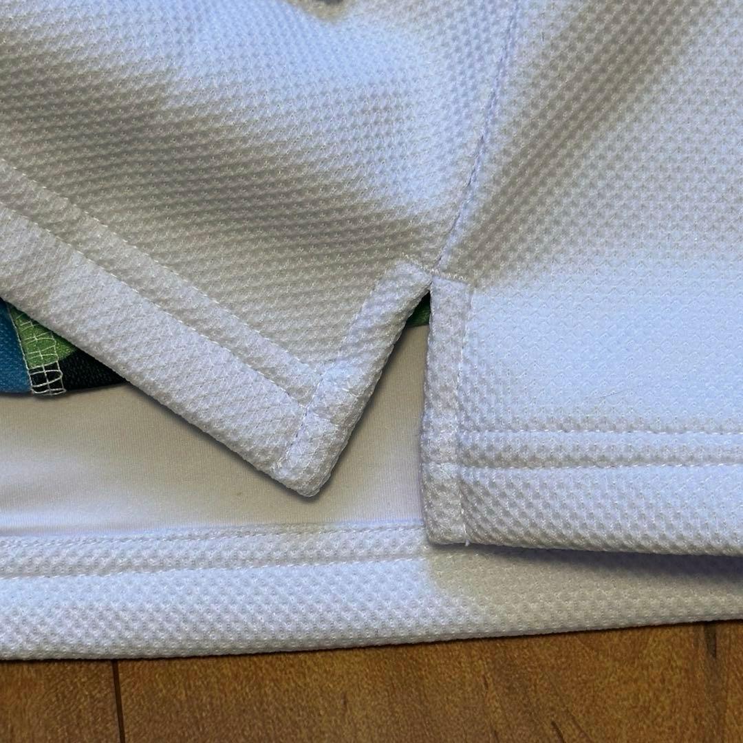 フロントボタンデザイン　ストレッチ　スカート　ホワイト　春夏秋　サイズ38 新品