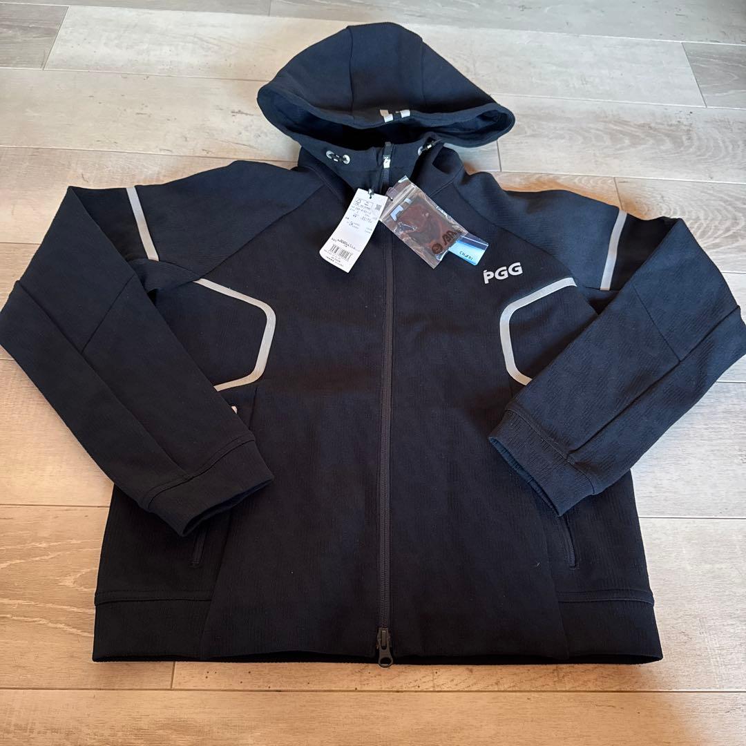 新品PGG レディース ゴルフ セットアップ　スカート L ネイビー