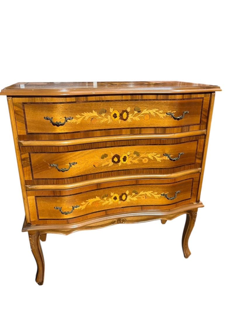 ■イタリア製　象嵌　猫脚　チェスト　タンス