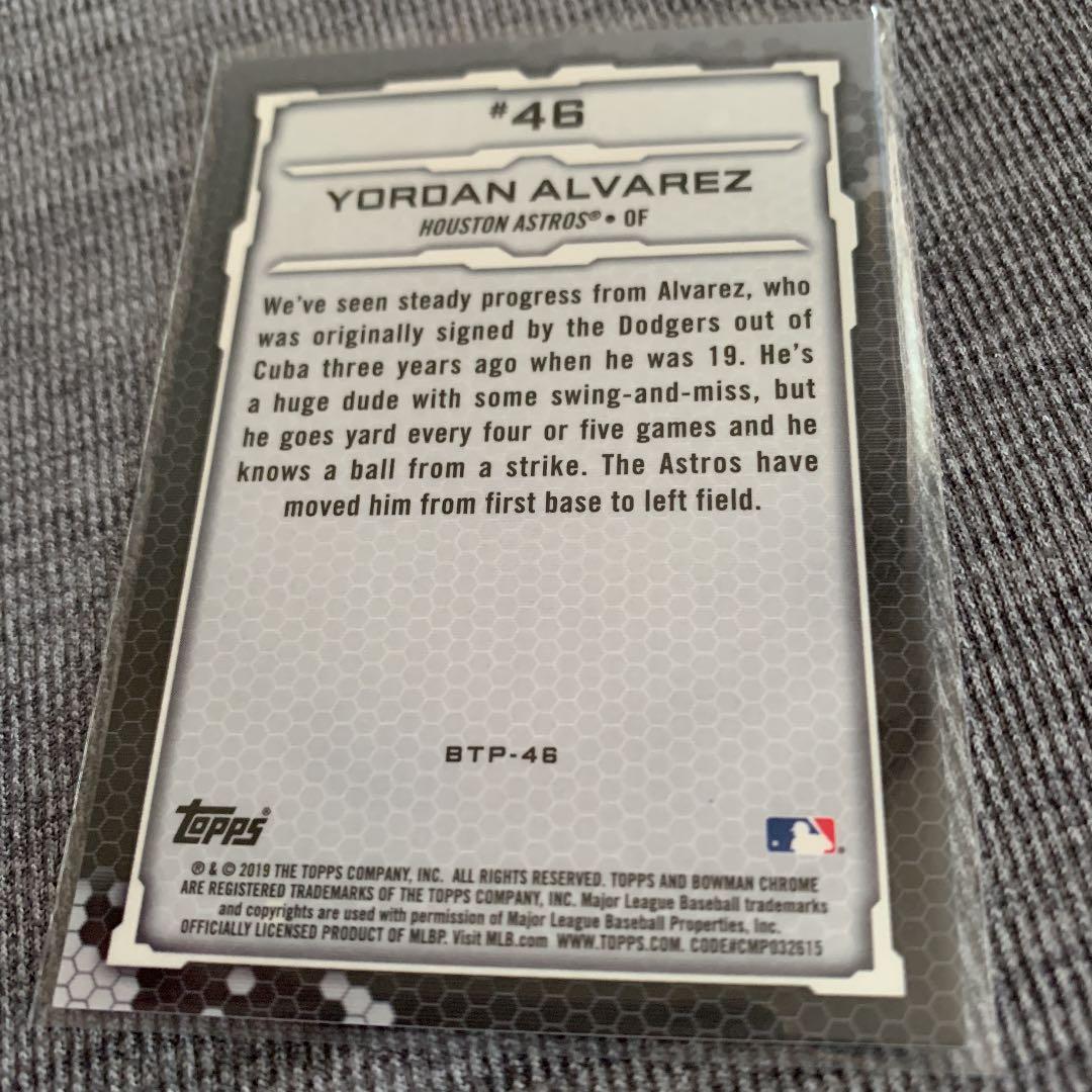 スポーツ選手 yordan alvarez 2nd bowman Gold Top100