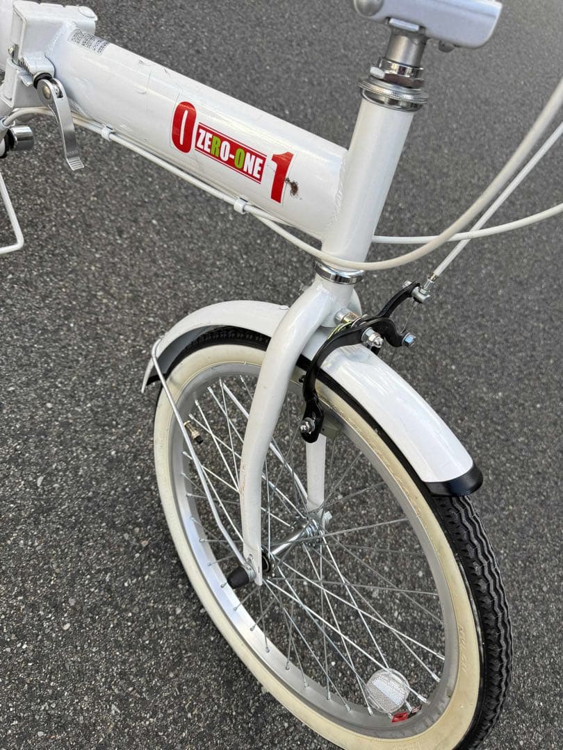 折りたたみ自転車 ホワイト