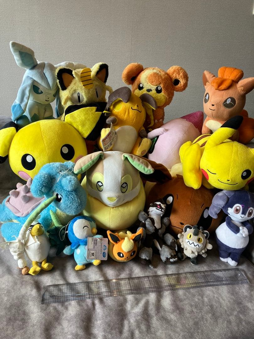 ポケモンぬいぐるみセット　17点　大きめ多い　ピカピカボックス