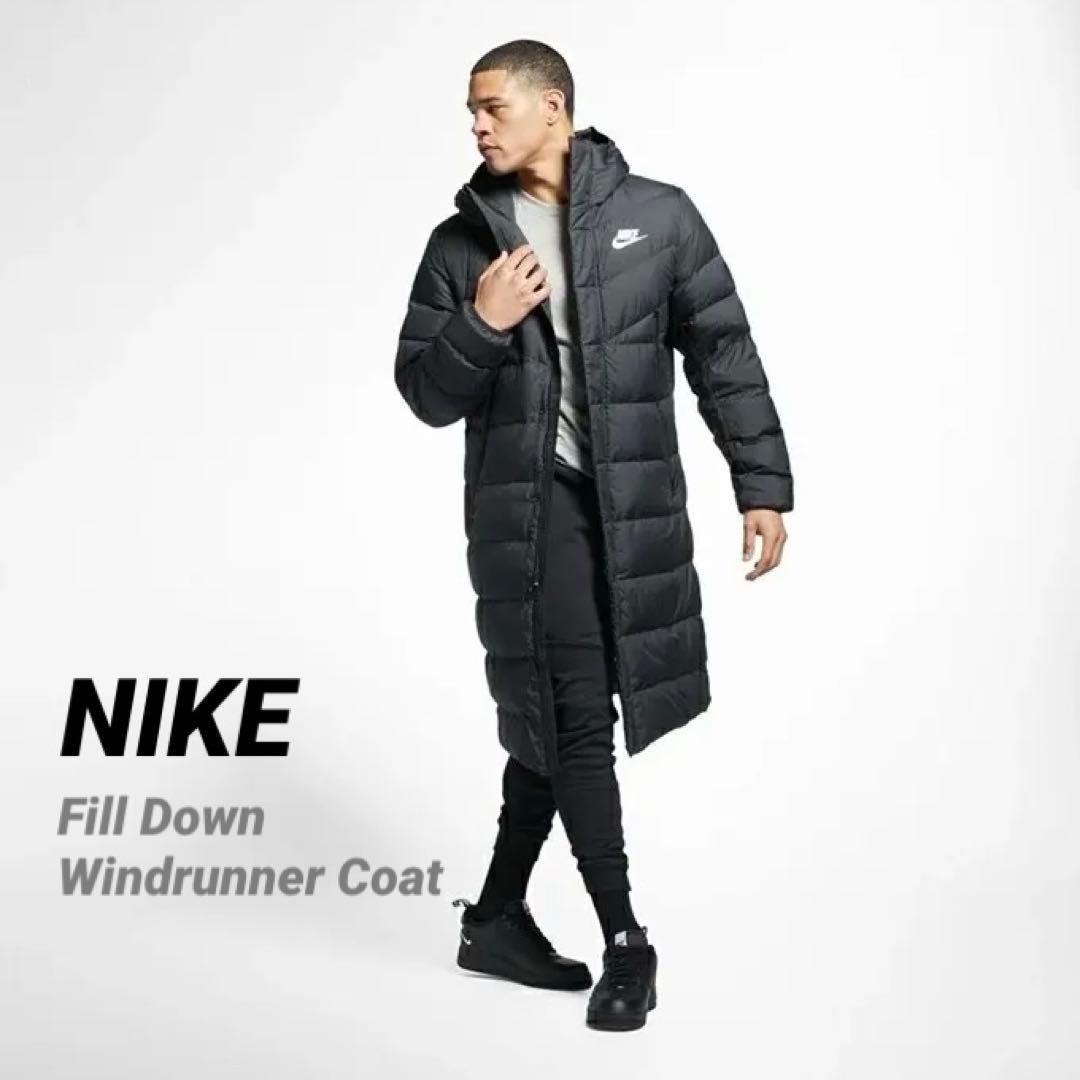 NIKE ナイキ ウインドランナー ダウン ベンチコート 黒 M