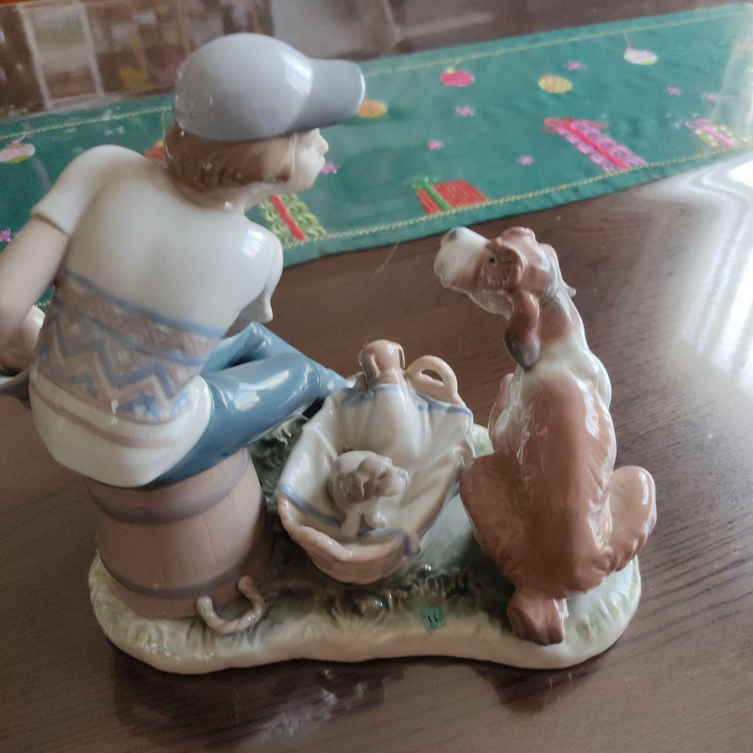 LLADRO　犬と少年