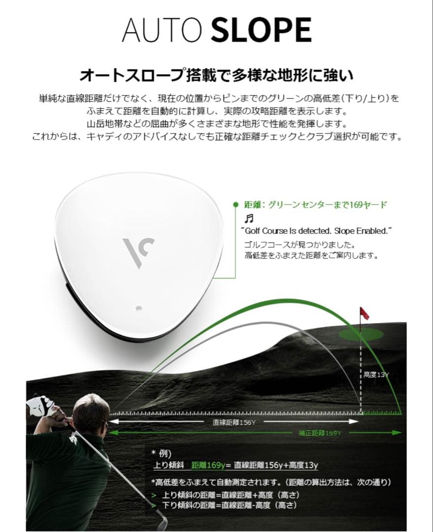 ゴルフ距離計　ボイスキャディvoice caddie VC300 GPS