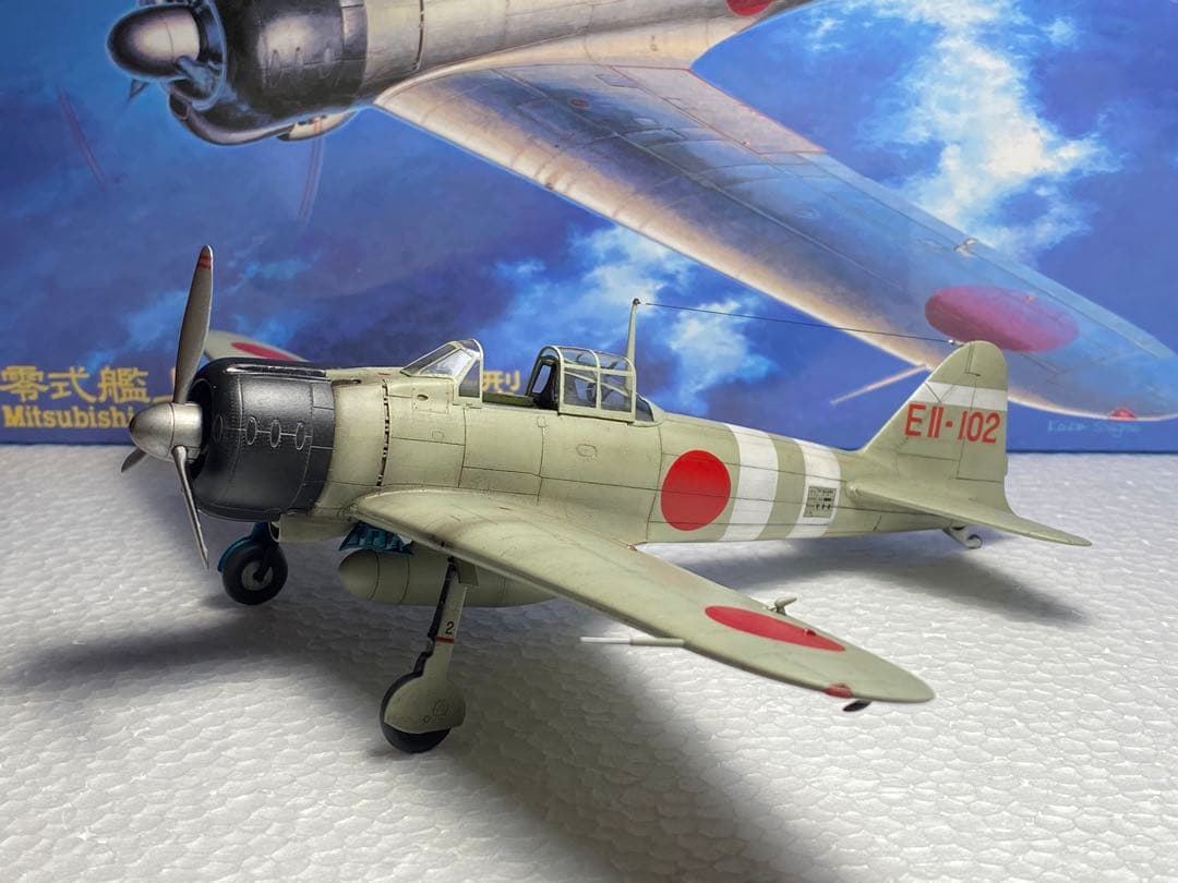 完成品　零式艦上戦闘機21型 空母　瑞鶴所属撃墜王　岩本徹三　零戦