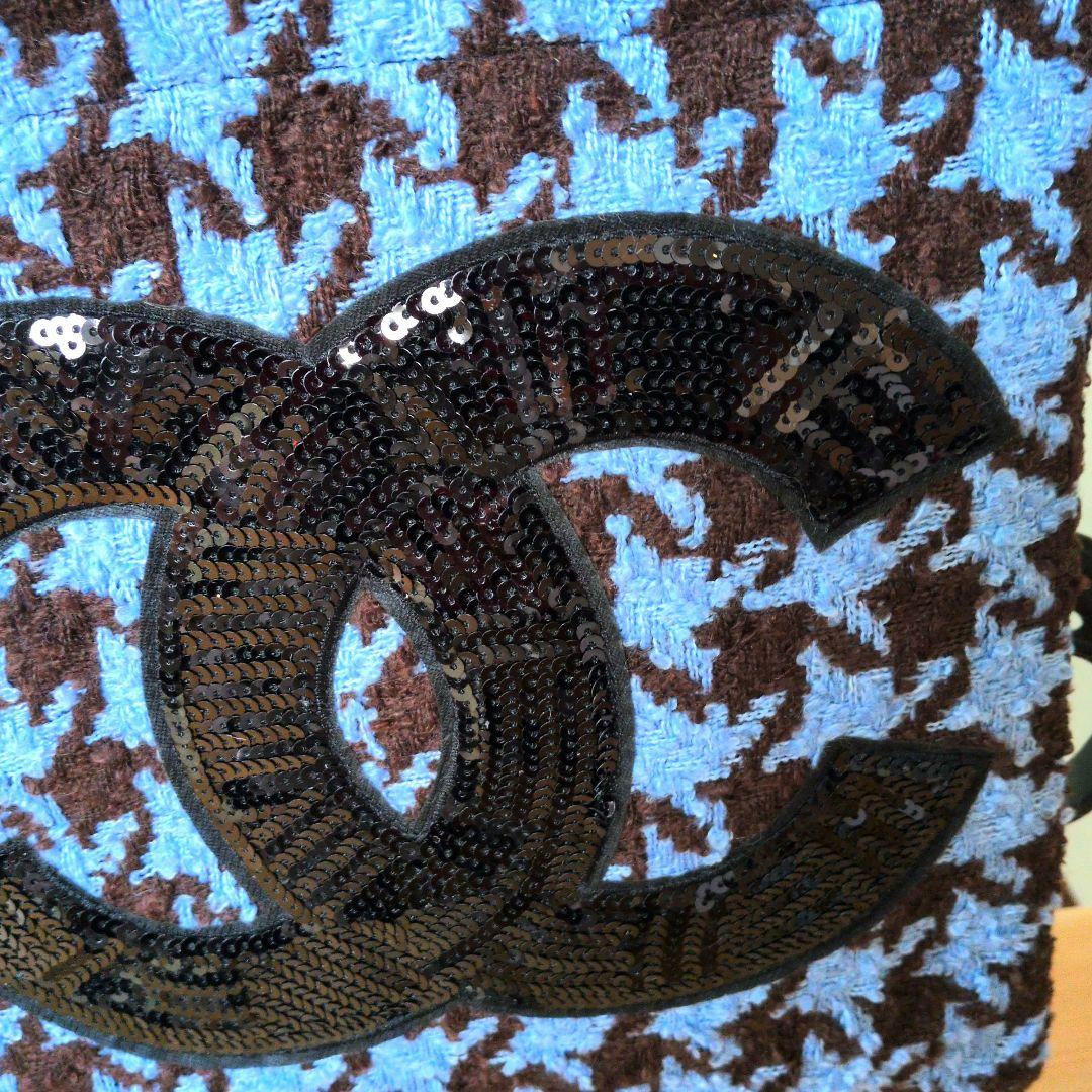 CHANEL ハウンドトゥース トートバッグ