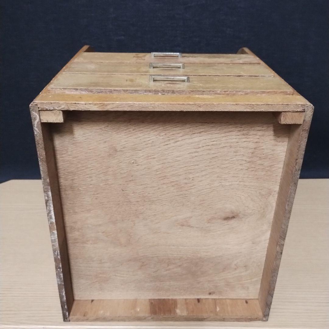 木製ロールトップダンス 3引き出し