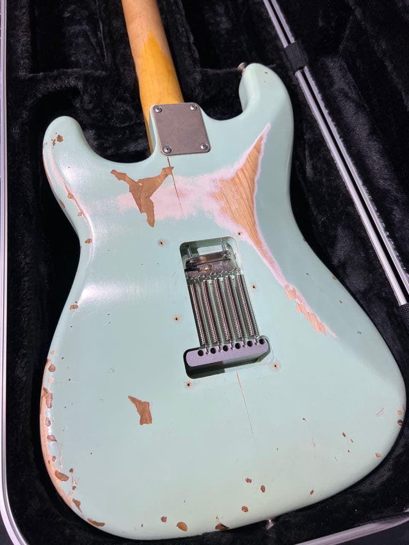 ギター nash guitars S63 Ash aging surf green