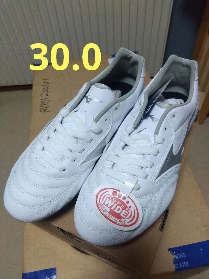 ラグビースパイク／30.0／白×シルバー／R1GA230003／新品・未使用品