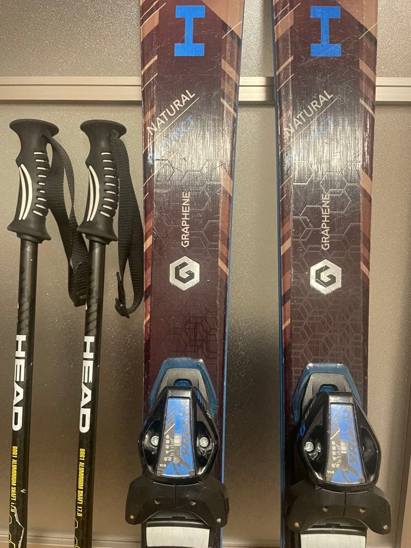 HEAD NATURAL INSTINCT 156cmスキー板&スキーポール