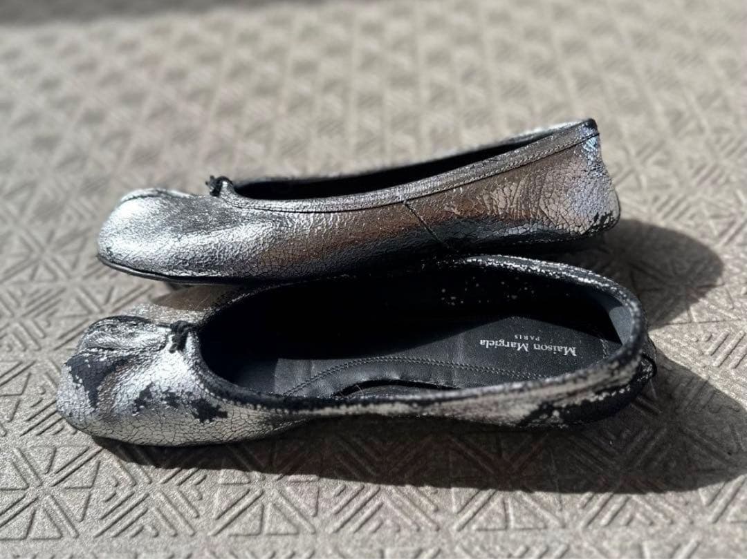 正規品 Maison Margiela TABI バレエ シルバー