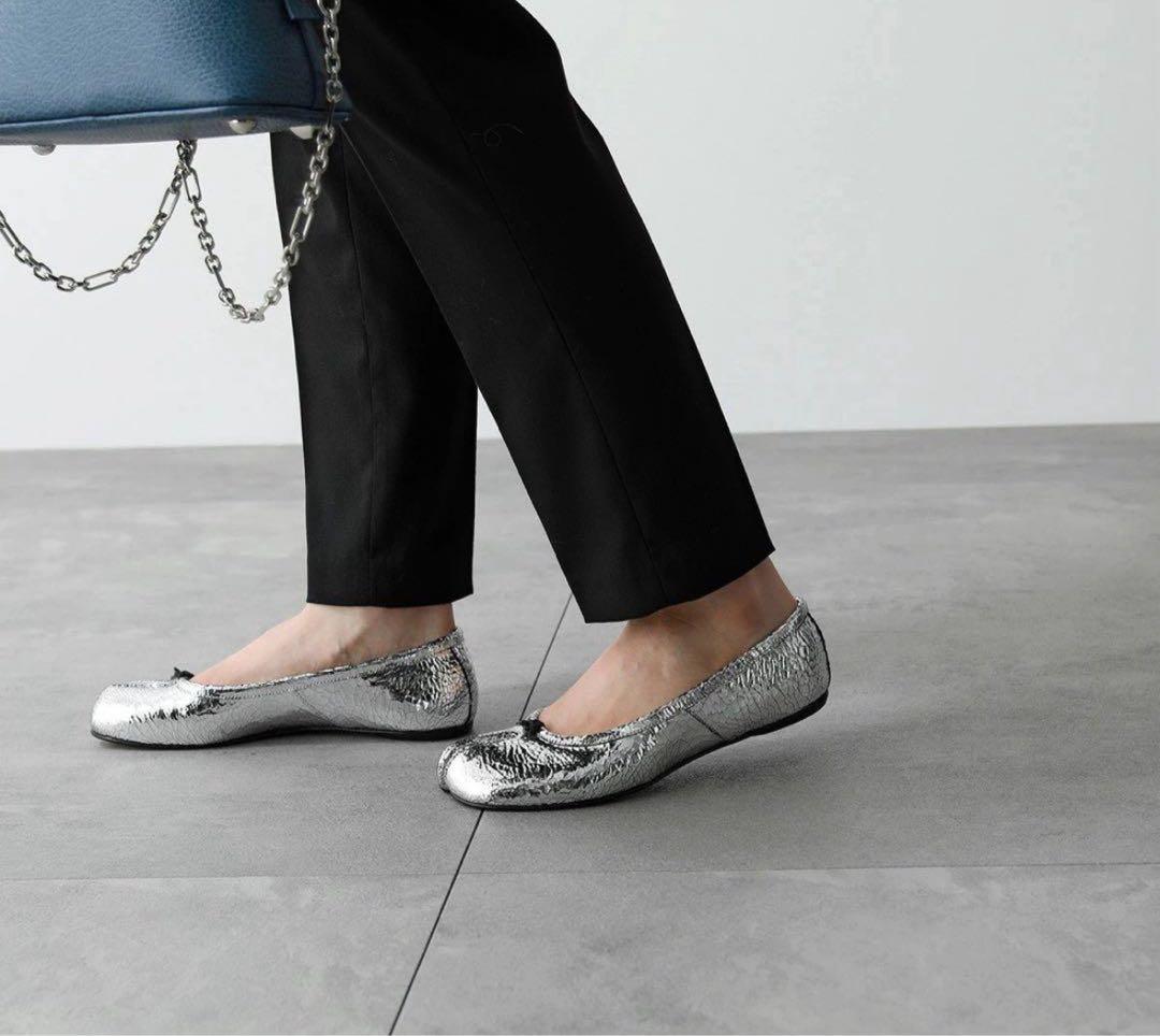 正規品 Maison Margiela TABI バレエ シルバー