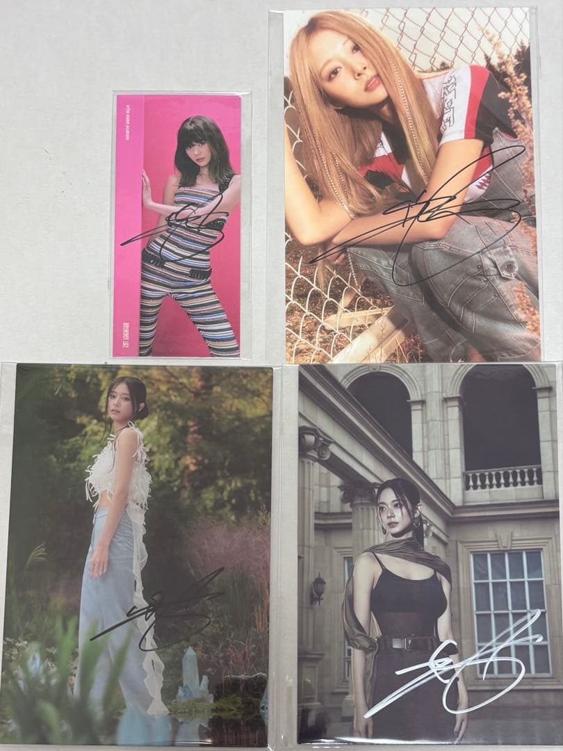 aboutzu ツウィ TWICE 直筆サイン　ポストカード　　サイン　US