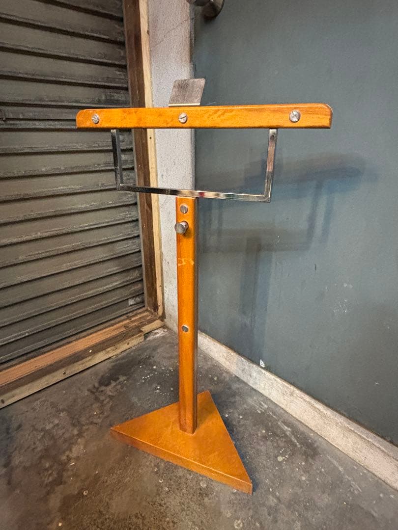 T字 ハンガーラック 伸縮 ウッド×アイアン ハンガー