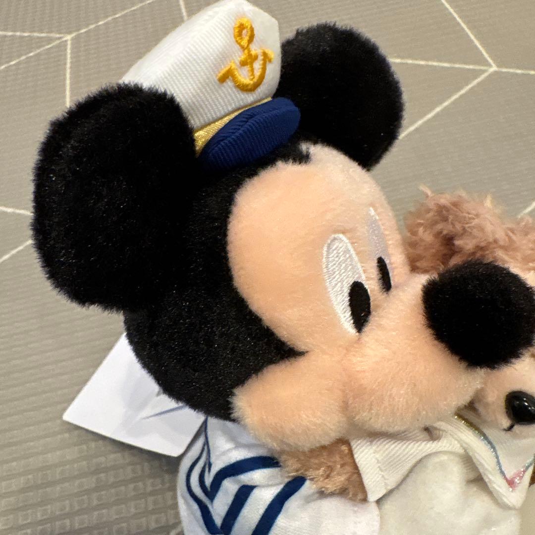 ハートフェルトレターズオブフレンドシップ ミッキー ダッフィー ぬいぐるみバッジ