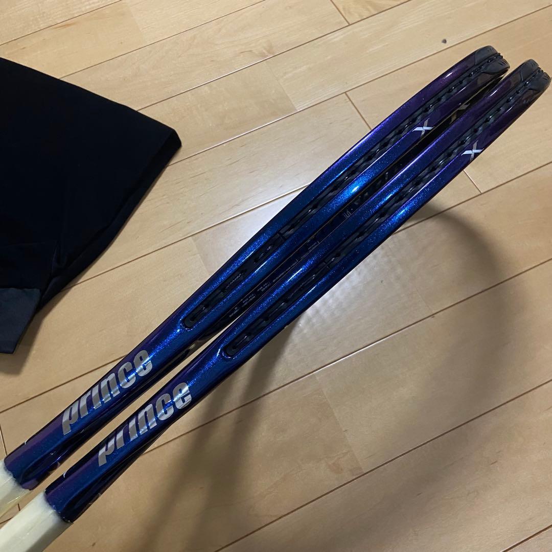 prince x 100 2本セット マッチペア　スペック計測済