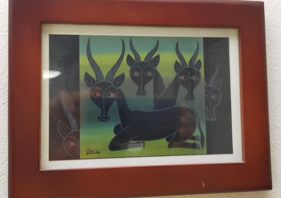 ティンガティンガ ポストカード 板 絵画 6点セット アフリカ ケニア