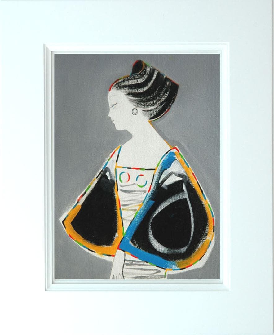 油絵 菅家令子 絵 絵画 インテリア F3-010411 人物 女性像